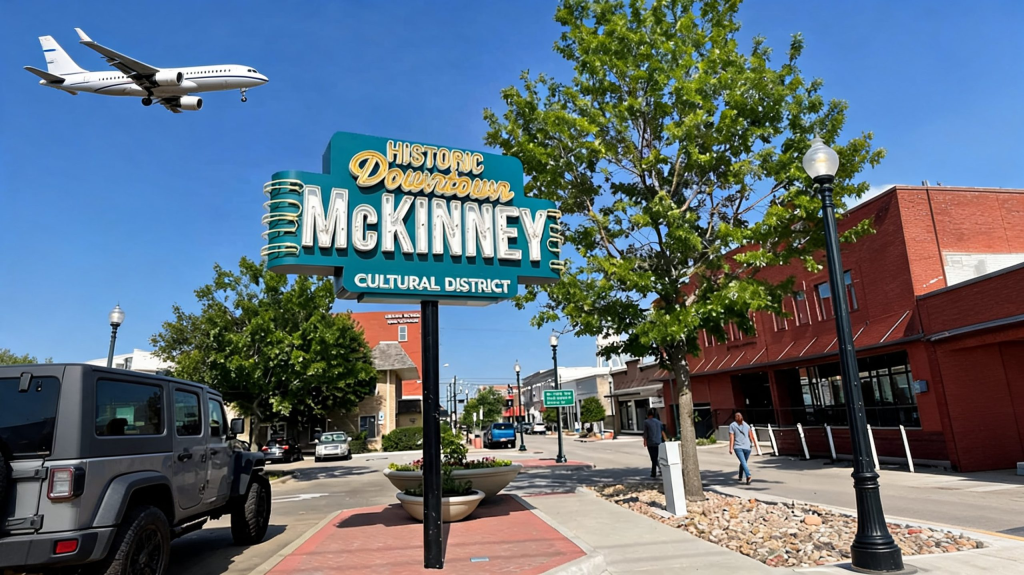 McKinney downtown sign