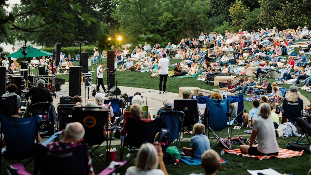 Dallas Arboretum is Owning Summer Concert Nights Dallas Arboretum Cool Thursdays concert lawn at sunset over White Rock Lake